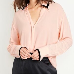 New with tags! Old Navy Loose Crepe Button Down Shirt